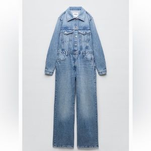 Zara Full length TRF denim jumpsuit